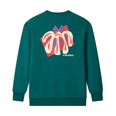 Le Coq Sportif Floral Graphic Crewneck Pullover Sweatshirt - CB-1609231