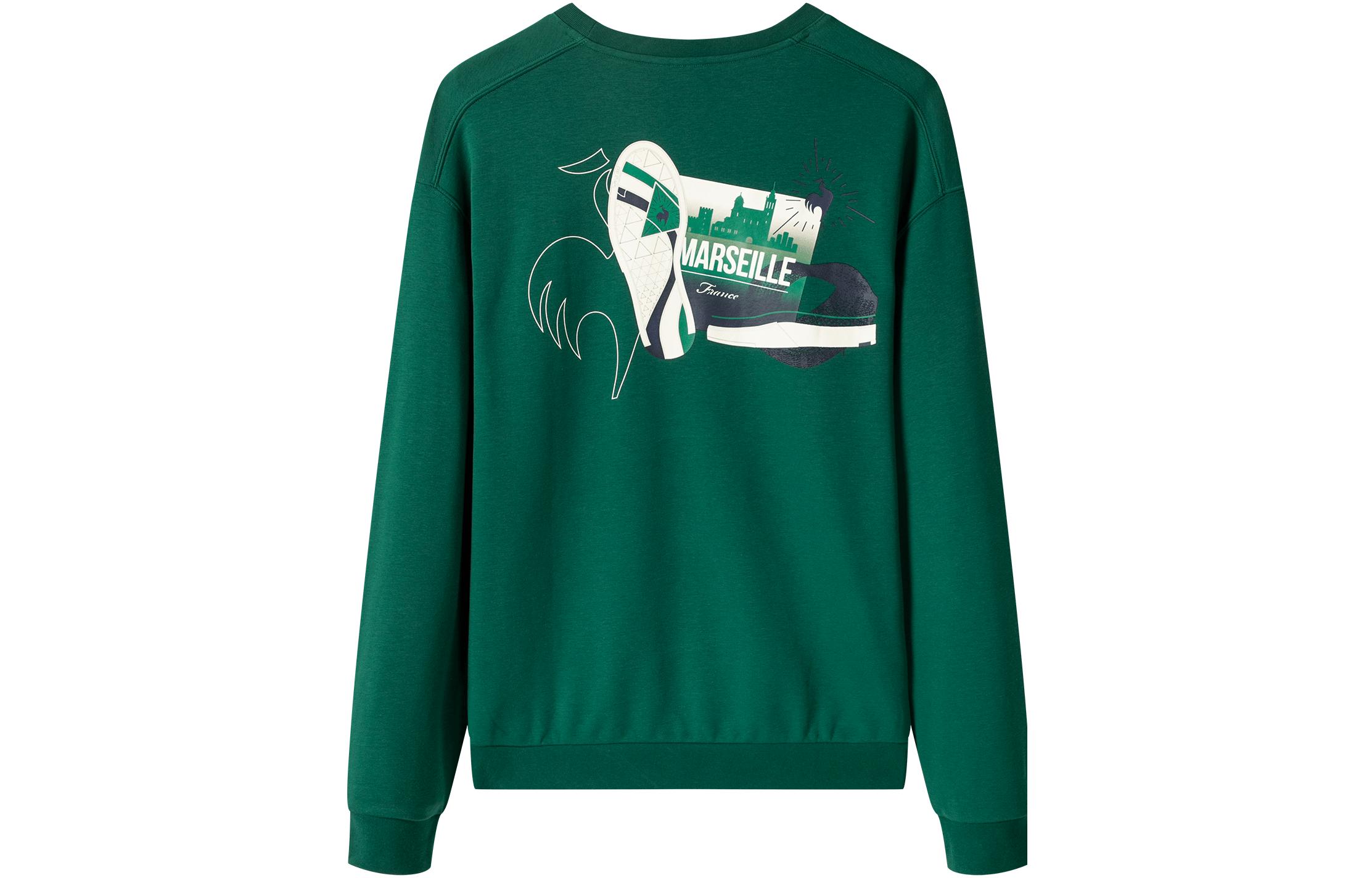 Le Coq Sportif Graphic Print Pullover Sweatshirt Unisex Long Sleeve CK-1650213