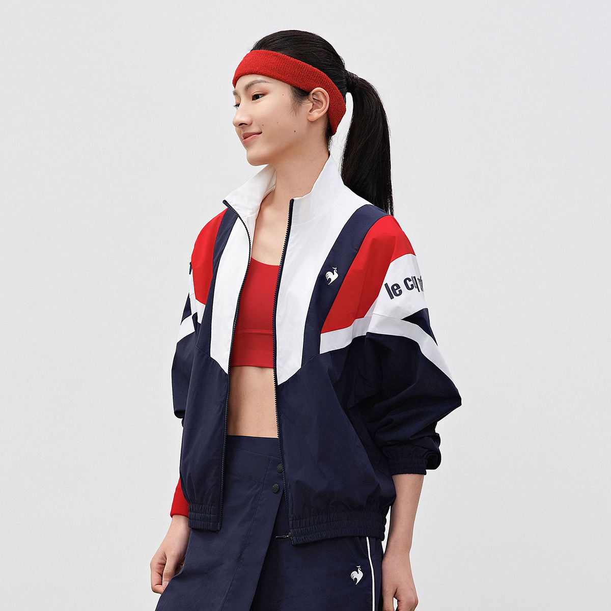 Le Coq Sportif Lightweight Loose Fit Colorblock Jacket Unisex L242UCNB1001 圖 12