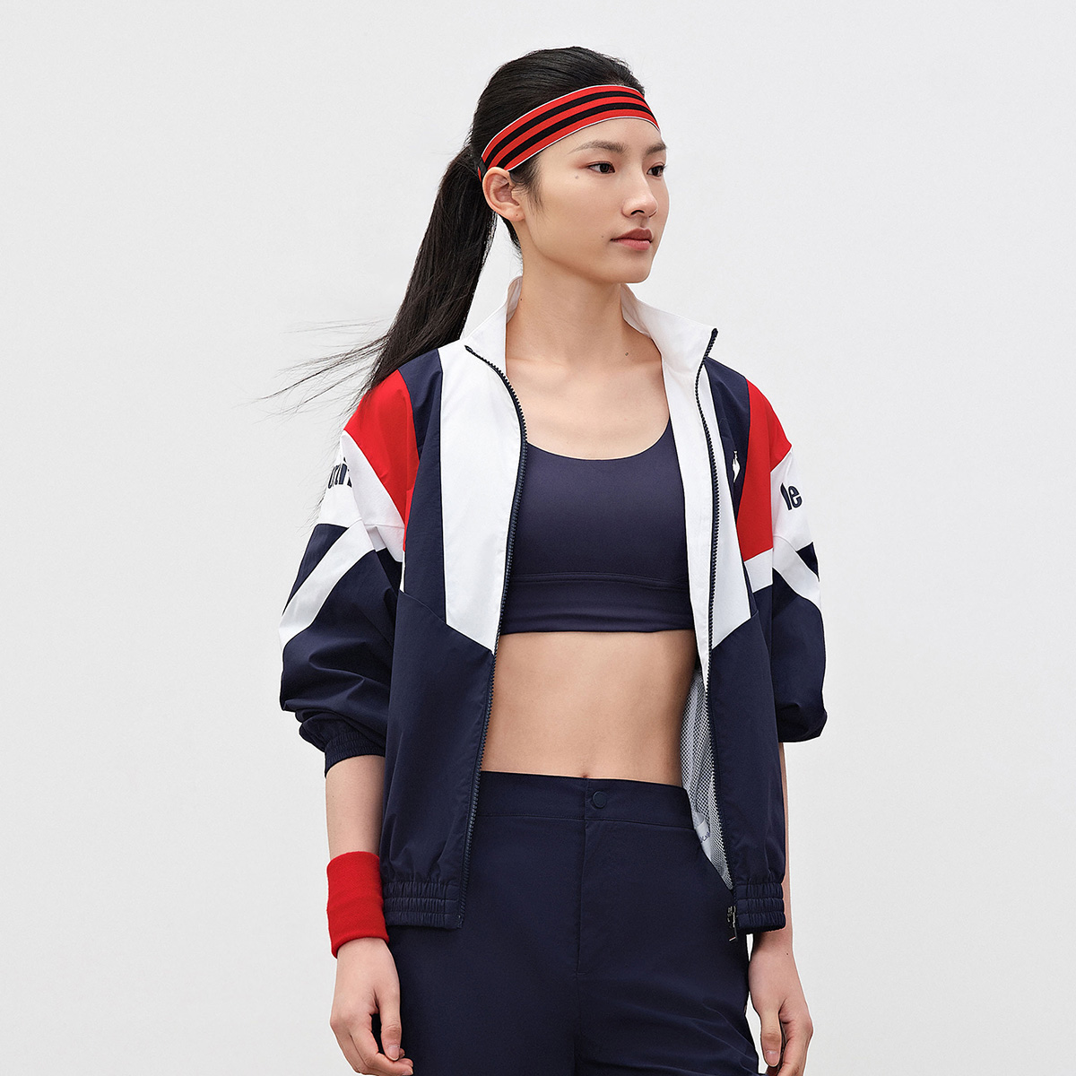 Le Coq Sportif Lightweight Loose Fit Colorblock Jacket Unisex L242UCNB1001 圖 14