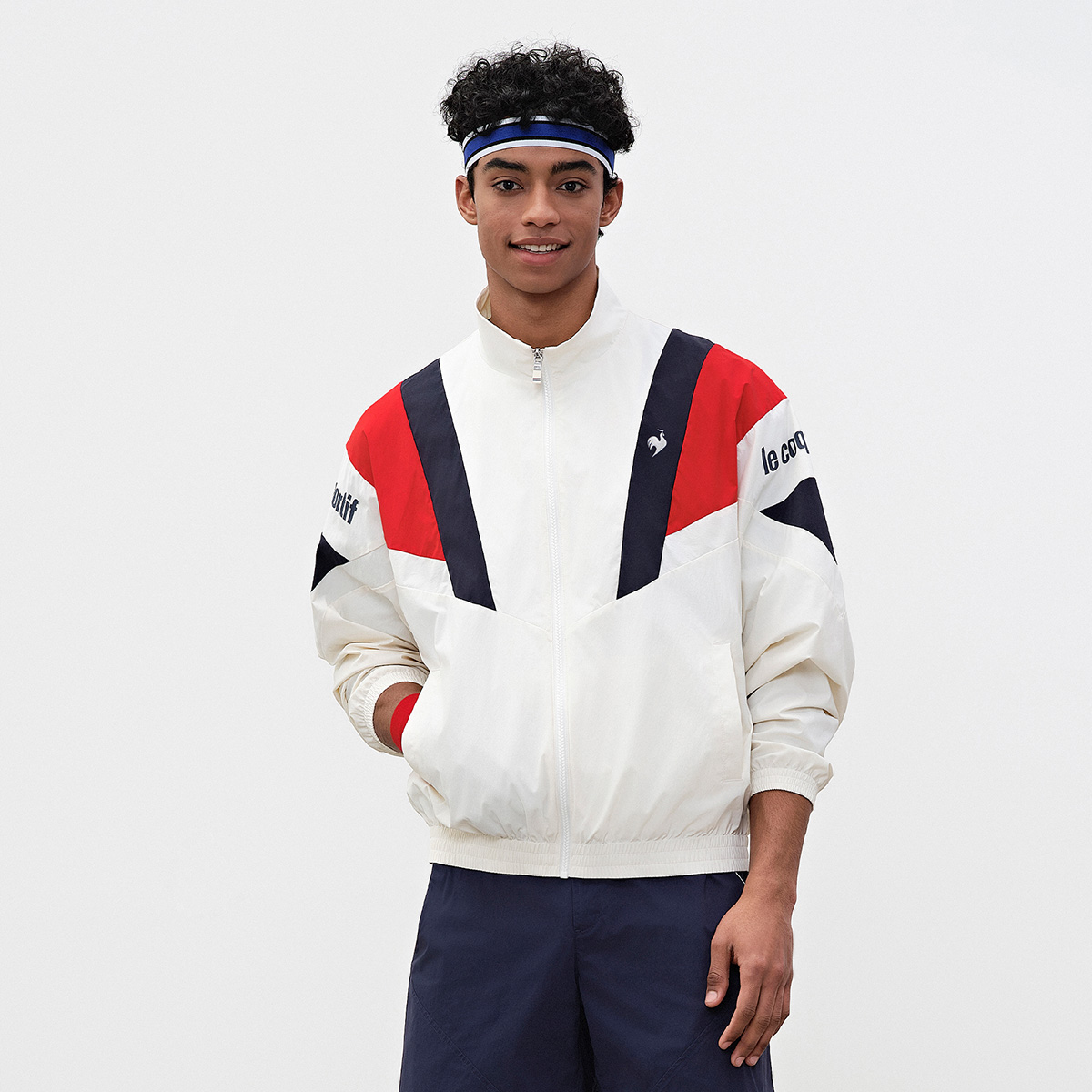 Le Coq Sportif Lightweight Loose Fit Colorblock Jacket Unisex L242UCNB1001 圖 7