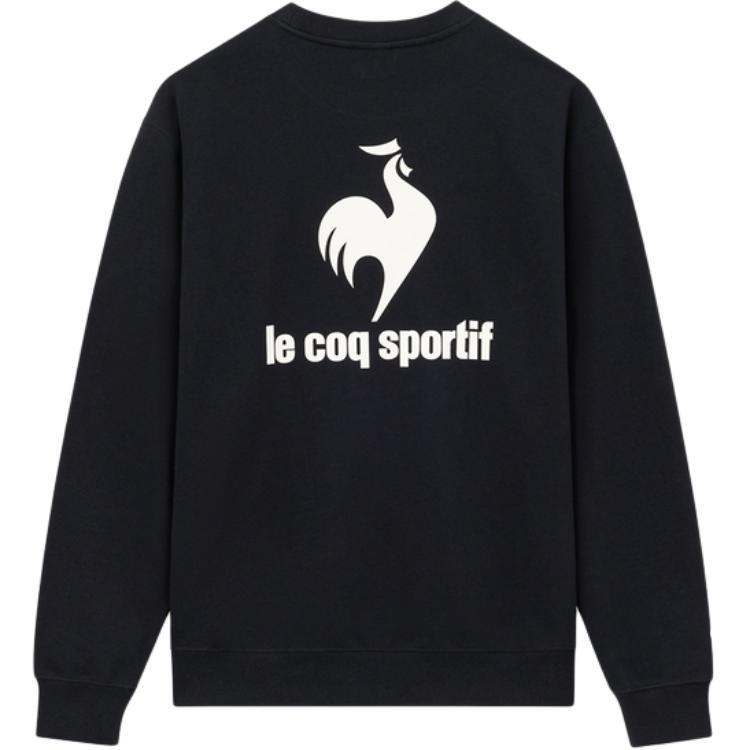 Le Coq Sportif Unisex Black Logo Printed Crewneck Sweatshirt Long Sleeve L241UCNA2009