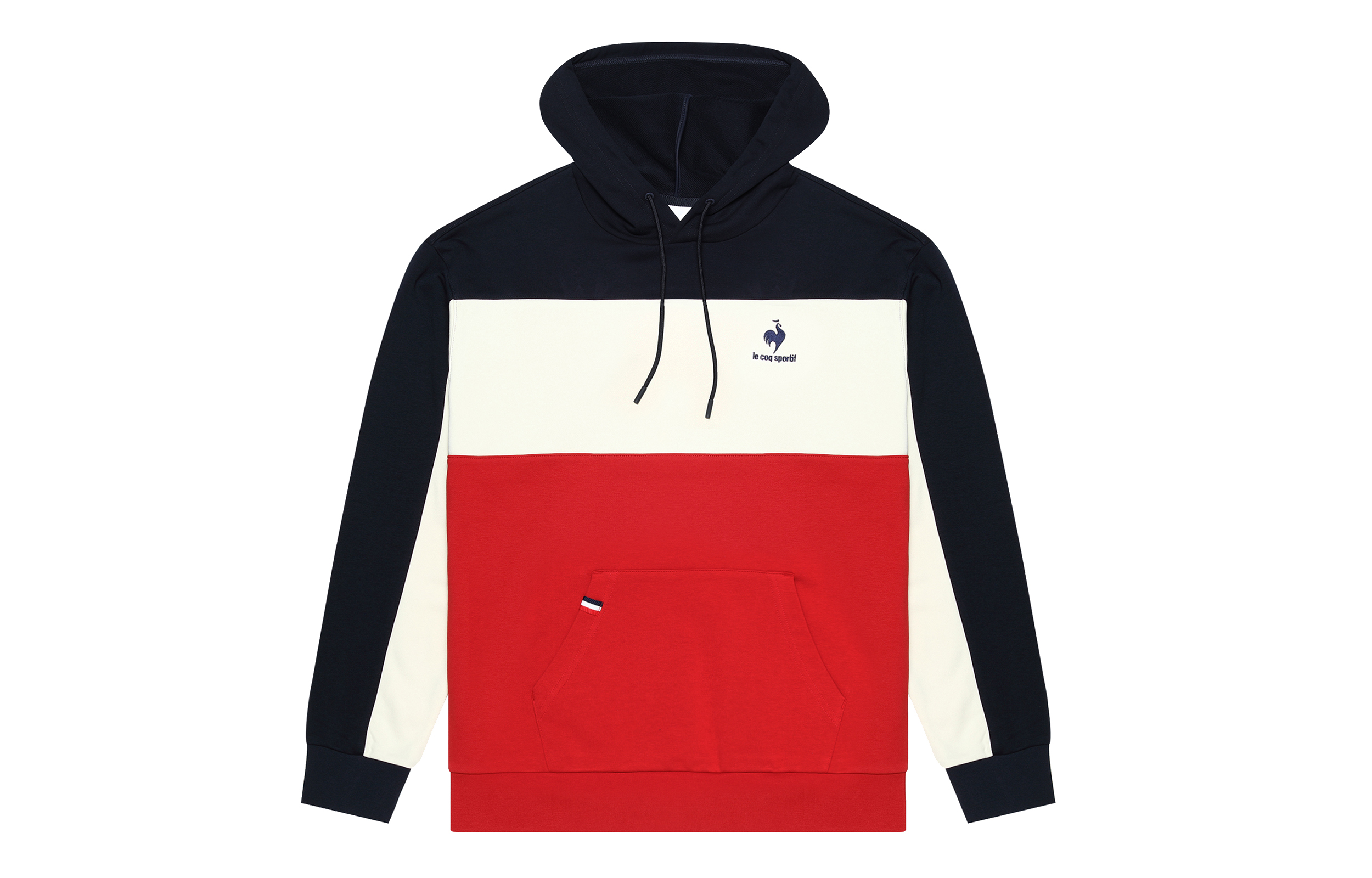 Le Coq Sportif Unisex Hoodie - Letter Logo Print Athleisure Pullover CO-1649231