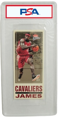 LeBron James 2003 Fleer Platinum Big Signs Rookie #7 Buy LeBron James 2003 Fleer Platinum Big Signs Rookie #7