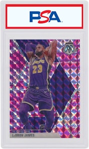 LeBron James 2019 Panini Mosaic Camo Pink #8 Buy LeBron James 2019 Panini Mosaic Camo Pink #8