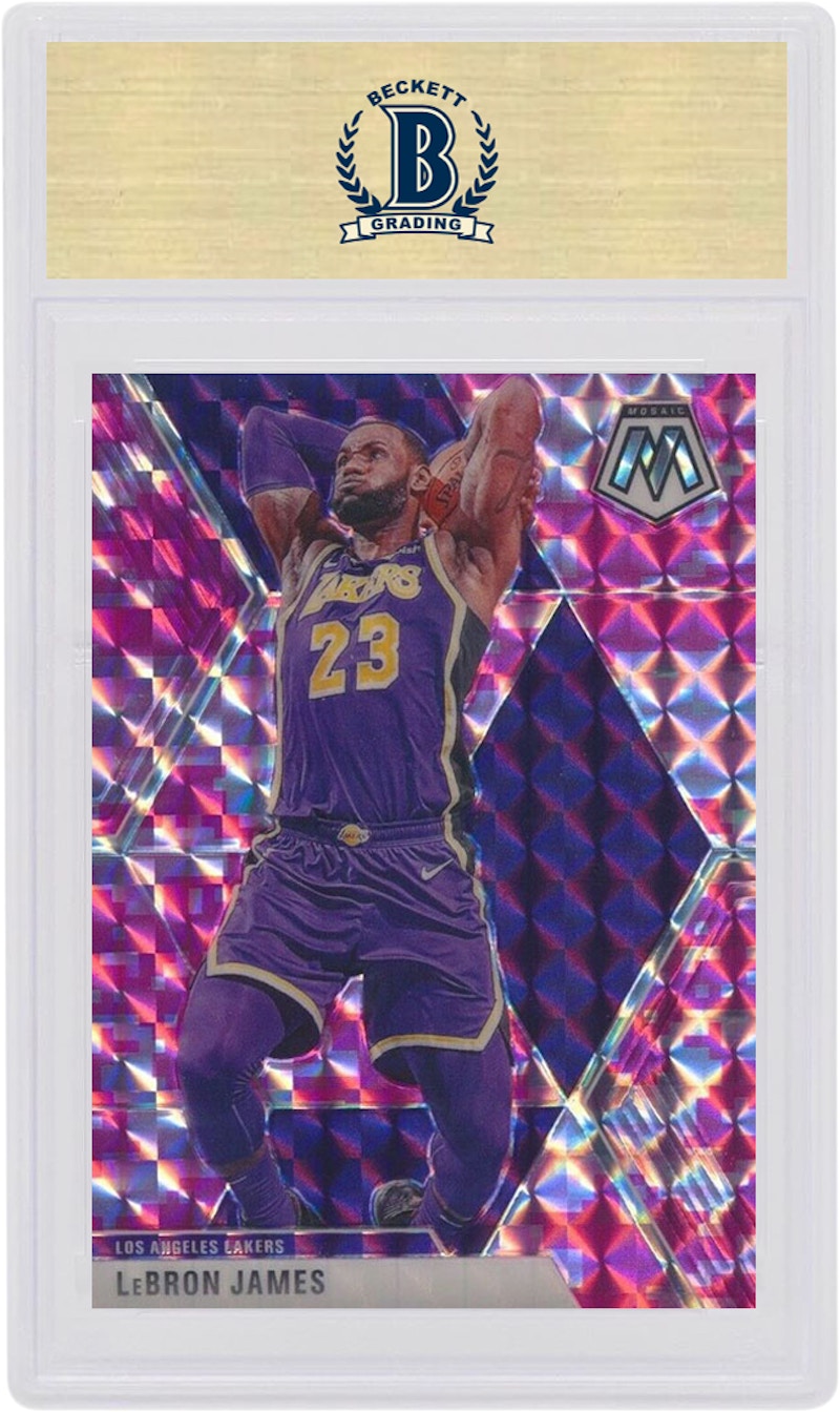 Order LeBron James 2019 Panini Mosaic Camo Pink #8 Kartu Basket