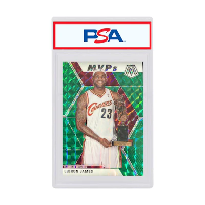 LeBron James 2019 Panini Mosaic MVP's Green #298
