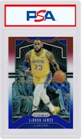 LeBron James 2019 Panini Prizm Red/White/Blue #129 LeBron James 2019 Panini Prizm Red/White/Blue #129