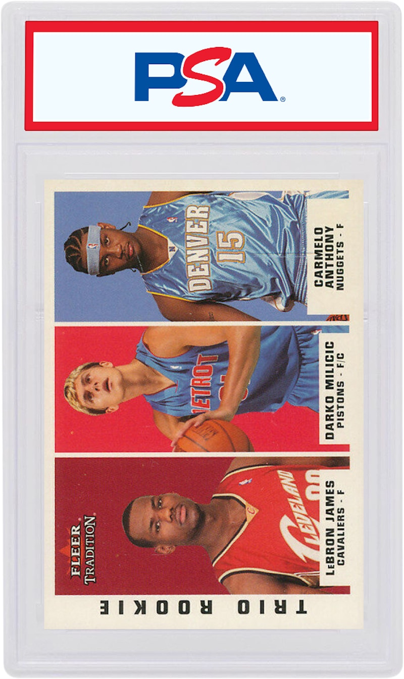 Lebron James Darko Milicic Carmelo Anthony 2003 Fleer Rookie #291