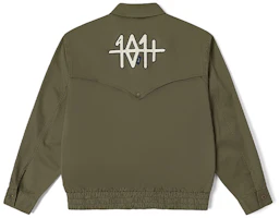 Lee 101+ SS23 Olive Green Embroidered Button-Up Collar Jacket. LMT004973100047ANL000 Lee 101+ SS23 Olive Green Embroidered Button-Up Collar Jacket. LMT004973100047ANL000