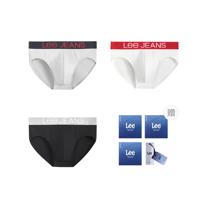 Lee  Mid-Rise Breathable Logo Briefs (3-Pack) LN3X1HMA0248FFFF