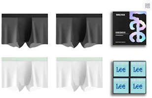 Lee Ultra-Thin Cooling Breathable Quick-Dry Boxer Briefs Gift Set. LN4X1SMA0173A Lee Ultra-Thin Cooling Breathable Quick-Dry Boxer Briefs Gift Set. LN4X1SMA0173A