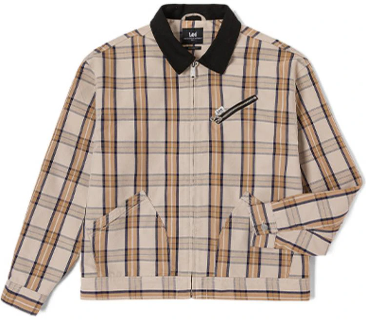 lee-beige-checkered-zip-up-jacket-with-collared-design-lmt-00450610126497-w000