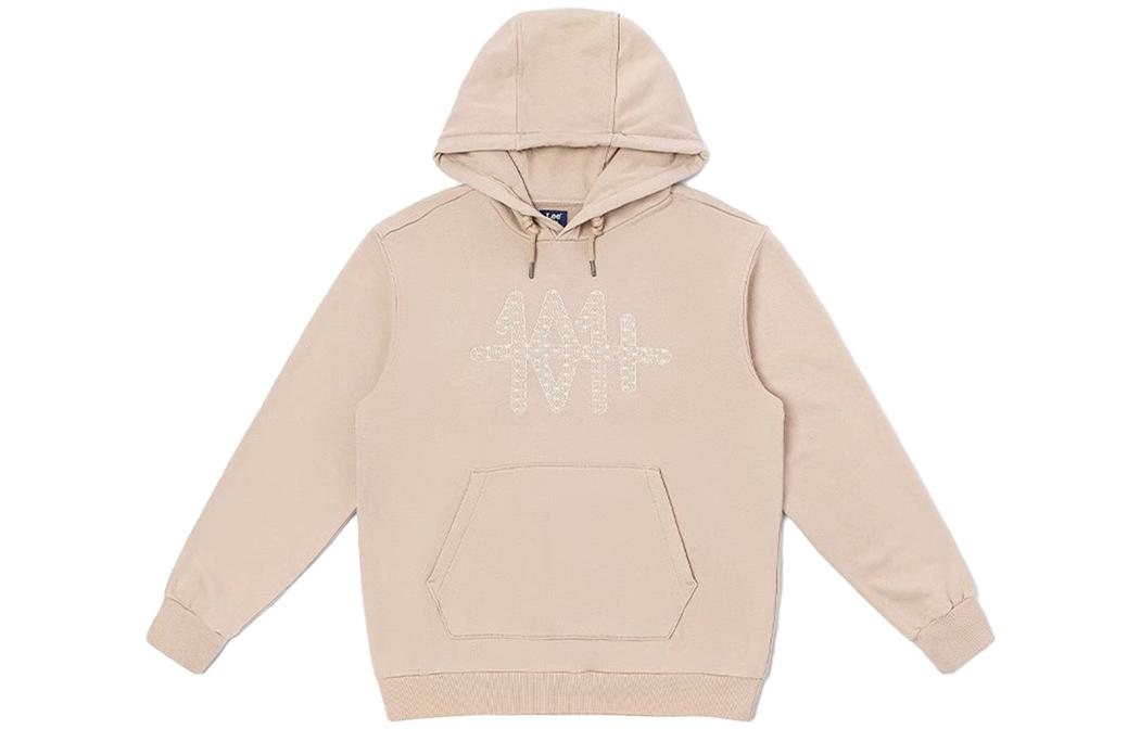 Lee Beige Hoodie with Numeric Geometric Print and Drop-Shoulder Design LMT003626101228
