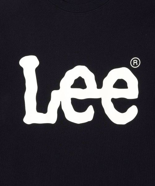 Shop Lee 大Twitch標誌短袖黑色T恤 LE2602ST01BK