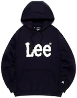Lee Black Pullover Hoodie with Letter Print Design. LE2303HD01BK Lee Black Pullover Hoodie with Letter Print Design. LE2303HD01BK