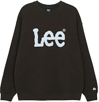 Lee Brown Crewneck Pullover Sweatshirt with Letter Print. LE2203CR01BR Lee Brown Crewneck Pullover Sweatshirt with Letter Print. LE2203CR01BR