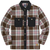 Lee Brown Plaid Pocket Single-Breasted Long-Sleeve Jacket LMT003625101202A01726 Lee Brown Plaid Pocket Single-Breasted Long-Sleeve Jacket LMT003625101202A01726