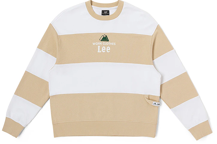lee-buddy-lee-fw-23-striped-long-sleeve-sweatshirt-beige-unisex-comfortable-fit-lut-006230-cru-00-fk-14000