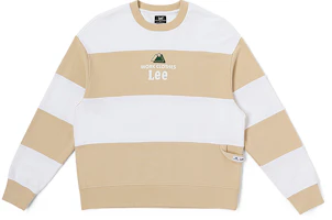 Lee Buddy Lee FW23 Striped Long Sleeve Sweatshirt Beige Unisex Comfortable Fit LUT006230CRU00FK14000 Lee Buddy Lee FW23 Striped Long Sleeve Sweatshirt Beige Unisex Comfortable Fit LUT006230CRU00FK14000