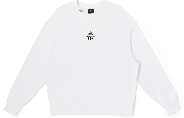 Lee Buddy Lee FW23 Unisex Comfy Crewneck Graphic Long Sleeve Sweatshirt White LUT006234CRU00FK14000