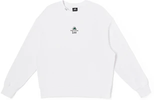 Lee Buddy Lee FW23 Unisex Comfy Crewneck Graphic Long Sleeve Sweatshirt White LUT006234CRU00FK14000 Lee Buddy Lee FW23 Unisex Comfy Crewneck Graphic Long Sleeve Sweatshirt White LUT006234CRU00FK14000