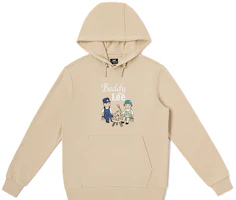 Lee Buddy Lee FW23 Unisex Loose Fit Hoodie in Light Khaki. LUT006235CRU00FA03034 Lee Buddy Lee FW23 Unisex Loose Fit Hoodie in Light Khaki. LUT006235CRU00FA03034