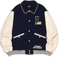 Lee Color-Block Letter Print Polo Collar Jacket Navy Blue (). LE2401JK03NA Lee Color-Block Letter Print Polo Collar Jacket Navy Blue (). LE2401JK03NA