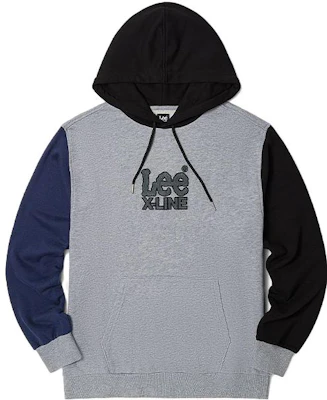 Lee 拼色標誌印花連帽長袖上衣 男款 - 灰色 LMT0040344XH00FA02455 Buy Lee 拼色標誌印花連帽長袖上衣 男款 - 灰色 LMT0040344XH00FA02455