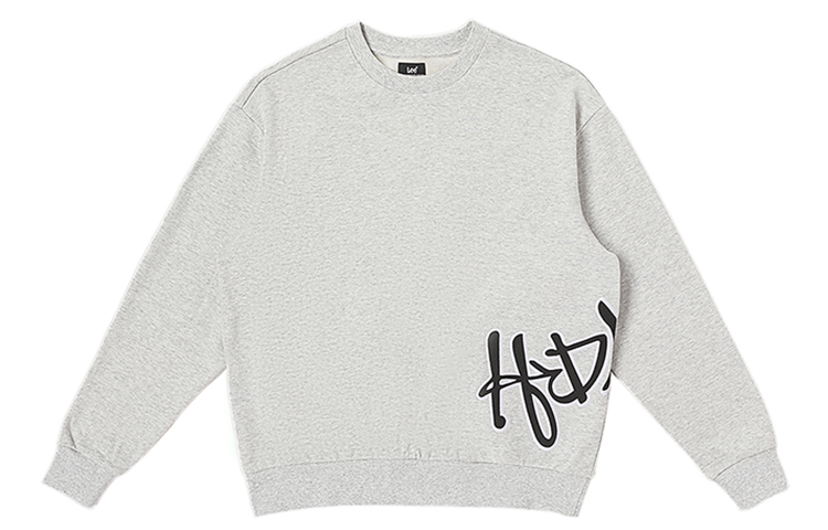 Lee Comfortable Crewneck Letter Print Long-Sleeve Sweatshirt LMT006239CRU00FA02848