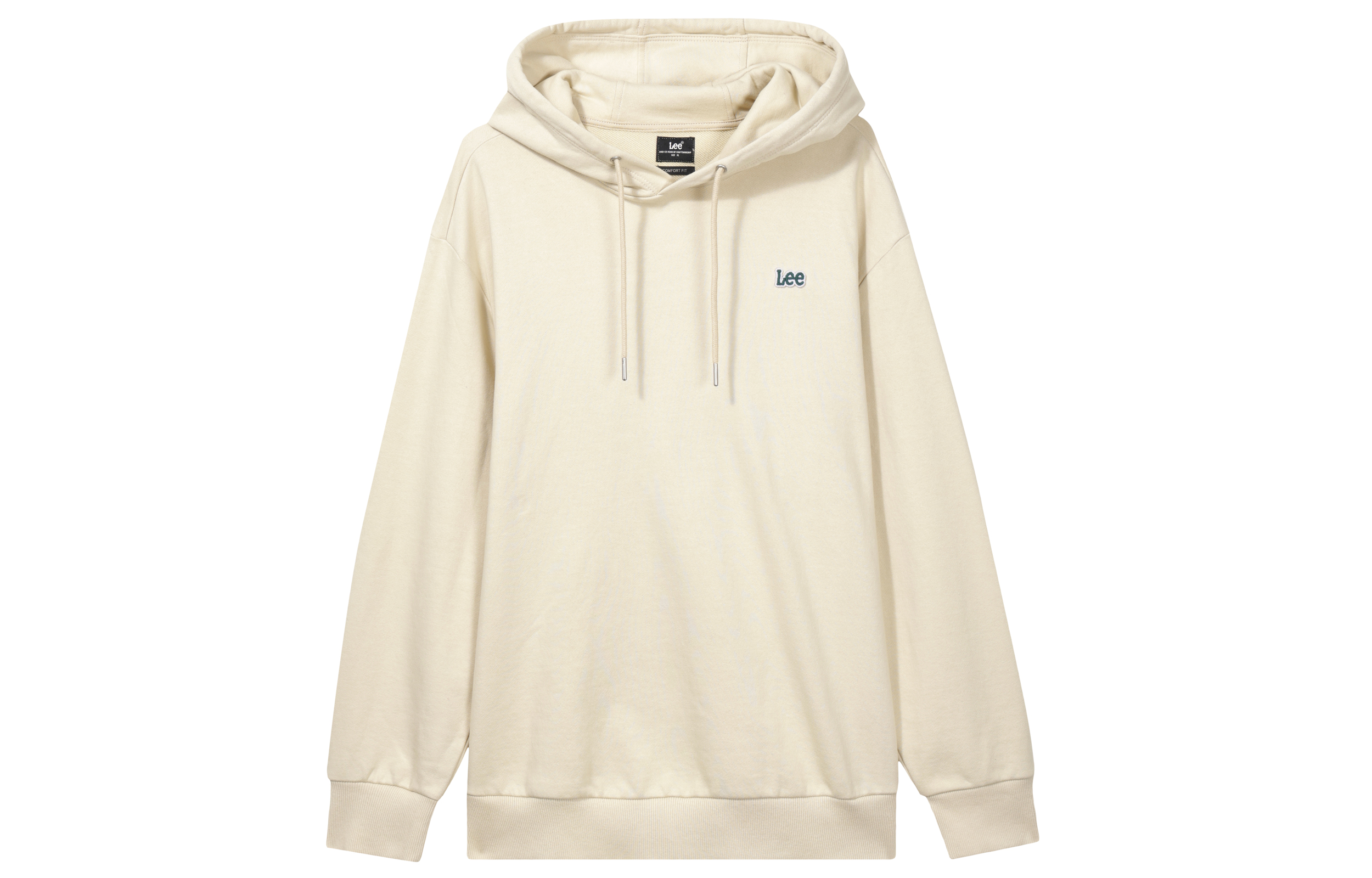 Lee Comfortable Small Logo Hoodie Long Sleeve Sweatshirt Milk Coffee Color LMT006772201764