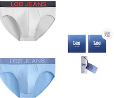 Lee Cotton Series Mid-Rise Logo Print Briefs Gift Box (2-Pack) LN3HMX1HMA0248FFFF Lee Cotton Series Mid-Rise Logo Print Briefs Gift Box (2-Pack) LN3HMX1HMA0248FFFF
