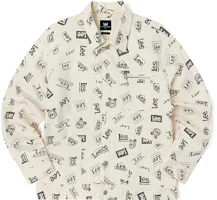 Lee FW22 All-Over Logo Casual Jacket Menswear - Off-White LMT003669101218A00005 Lee FW22 All-Over Logo Casual Jacket Menswear - Off-White LMT003669101218A00005