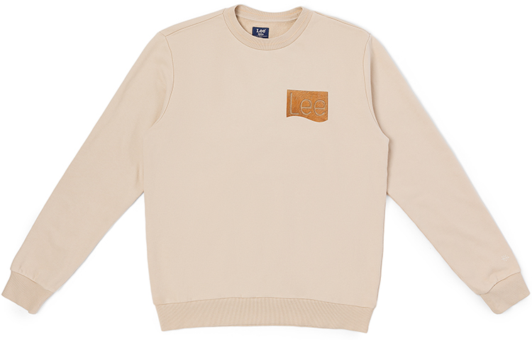 Lee FW22 Standard Fit Sweatshirt Beige Men LMT00362010122897W000