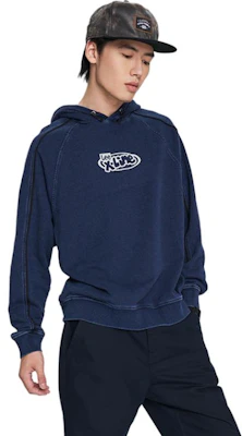 Lee FW23 寬鬆版圓領抽繩連帽上衣 - 深藍色 LMT0071015FH00FA05622 Buy Lee FW23 寬鬆版圓領抽繩連帽上衣 - 深藍色 LMT0071015FH00FA05622