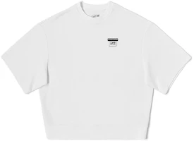 Lee FW23 Unisex White Comfort Waffle Knit Short-Sleeve Sweatshirt. LUT006679203328K14000 Lee FW23 Unisex White Comfort Waffle Knit Short-Sleeve Sweatshirt. LUT006679203328K14000