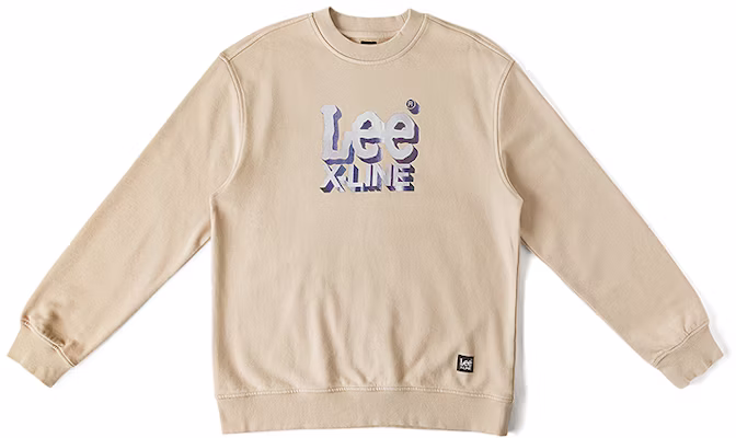 Lee FW24 宽松版印花长袖圆领卫衣 米色 LUT009040204177A03034 Buy Lee FW24 宽松版印花长袖圆领卫衣 米色 LUT009040204177A03034