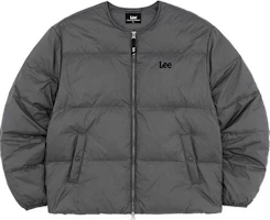 Lee Grey Zip-Up Slim-Fit Jacket with Letter Embroidery Long Sleeves LE2304DP10GR0XL Lee Grey Zip-Up Slim-Fit Jacket with Letter Embroidery Long Sleeves LE2304DP10GR0XL