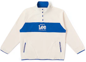 Lee Japan Design Off-White Stand Collar Pullover Casual Jacket LMT008435205397A06575 Lee Japan Design Off-White Stand Collar Pullover Casual Jacket LMT008435205397A06575