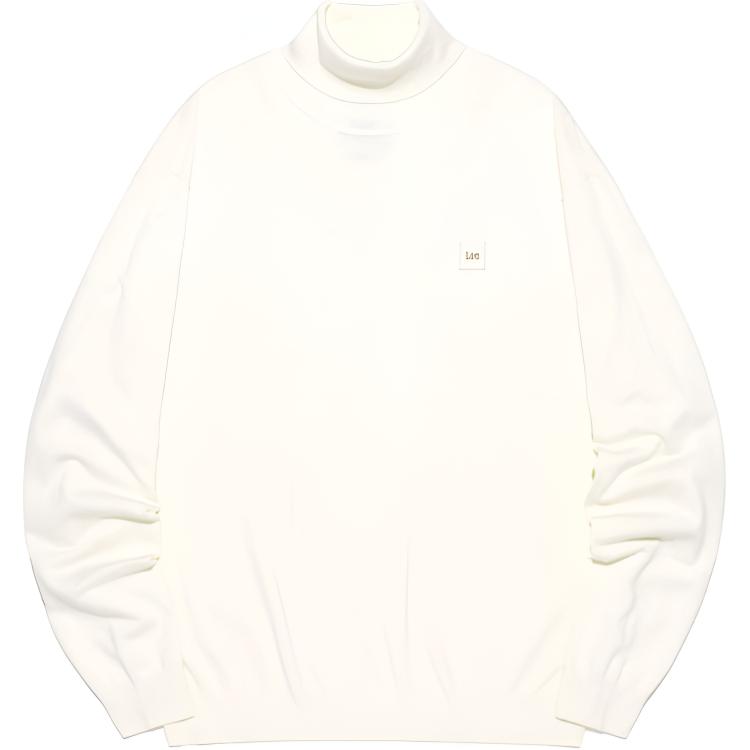 Lee Korean High-Neck Pullover Oversized Sweatshirt Unisex Ivory. LE2303KT10IV