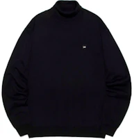 Lee Korean High Neck Solid Pullover Drop Shoulder Sweatshirt Unisex Black LE2303KT10BK Lee Korean High Neck Solid Pullover Drop Shoulder Sweatshirt Unisex Black LE2303KT10BK