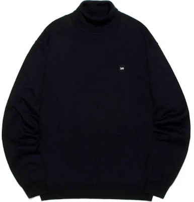 Lee Sweater Hitam High Neck Unisex Korean Style Pullover Drop Shoulder LE2303KT10BK Buy Lee Sweater Hitam High Neck Unisex Korean Style Pullover Drop Shoulder LE2303KT10BK