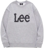 Lee Letter Graphic Crewneck Oversized Sweatshirt Unisex - Gray LUT006425203204-A04865 Lee Letter Graphic Crewneck Oversized Sweatshirt Unisex - Gray LUT006425203204-A04865