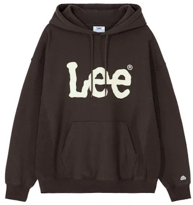 Lee 字母寬鬆連帽長袖棕色衛衣。 LE2204HD02BR Buy Lee 字母寬鬆連帽長袖棕色衛衣。 LE2204HD02BR