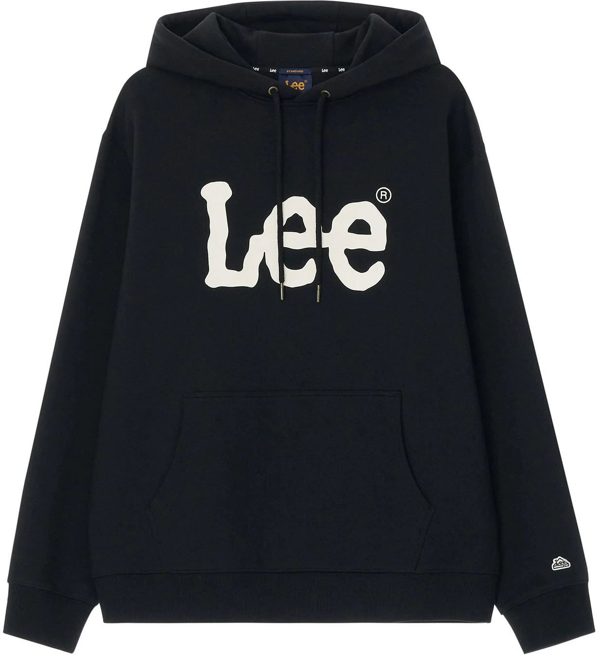 lee-letter-print-hoodie-black-long-sleeve-casual-sweatshirt-le-2403-hd-01-bk