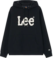 Lee Letter Print Hoodie Black Long Sleeve Casual Sweatshirt LE2403HD01BK Lee Letter Print Hoodie Black Long Sleeve Casual Sweatshirt LE2403HD01BK
