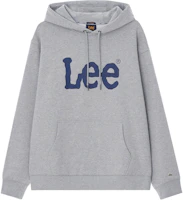 Lee Letter Print Hoodie Long Sleeve Minimalist - Gray LE2403HD01GR Lee Letter Print Hoodie Long Sleeve Minimalist - Gray LE2403HD01GR
