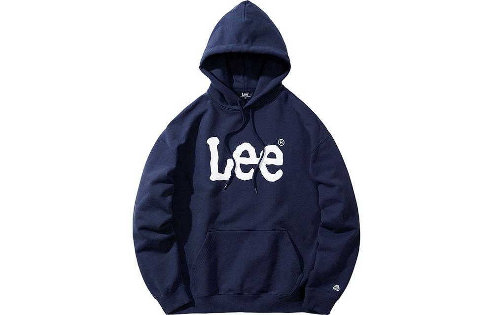 Lee Letter Print Pullover Hoodie Long Sleeve Unisex Sweatshirt LE2203HD01NA