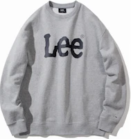 Lee Logo Crewneck Oversized Pullover Sweatshirt Unisex - Gray. LUT006425203204-A04865-1 Lee Logo Crewneck Oversized Pullover Sweatshirt Unisex - Gray. LUT006425203204-A04865-1