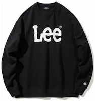 Lee Logo Crewneck Pullover Sweatshirt Unisex Black LE2203CR01BK Lee Logo Crewneck Pullover Sweatshirt Unisex Black LE2203CR01BK